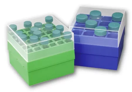 Centrifuge Tube Storage / Transport Box for 15ml Tubes, Green Centrifuge Tube Storage / Transport Box for 15ml Tubes, Green