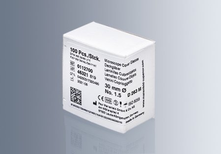 Marienfeld precision krycí sklíčka thickness No. 1.5H (tol. ± 5 μm) Marienfeld precision krycí sklíčka thickness No. 1.5H (tol. ± 5 μm)